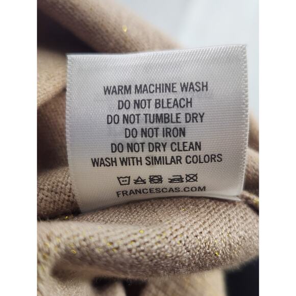 Francesca's Studio 19 Cropped Top Women's S Gold Square Neck Baby Doll NWT - Picture 6 of 7